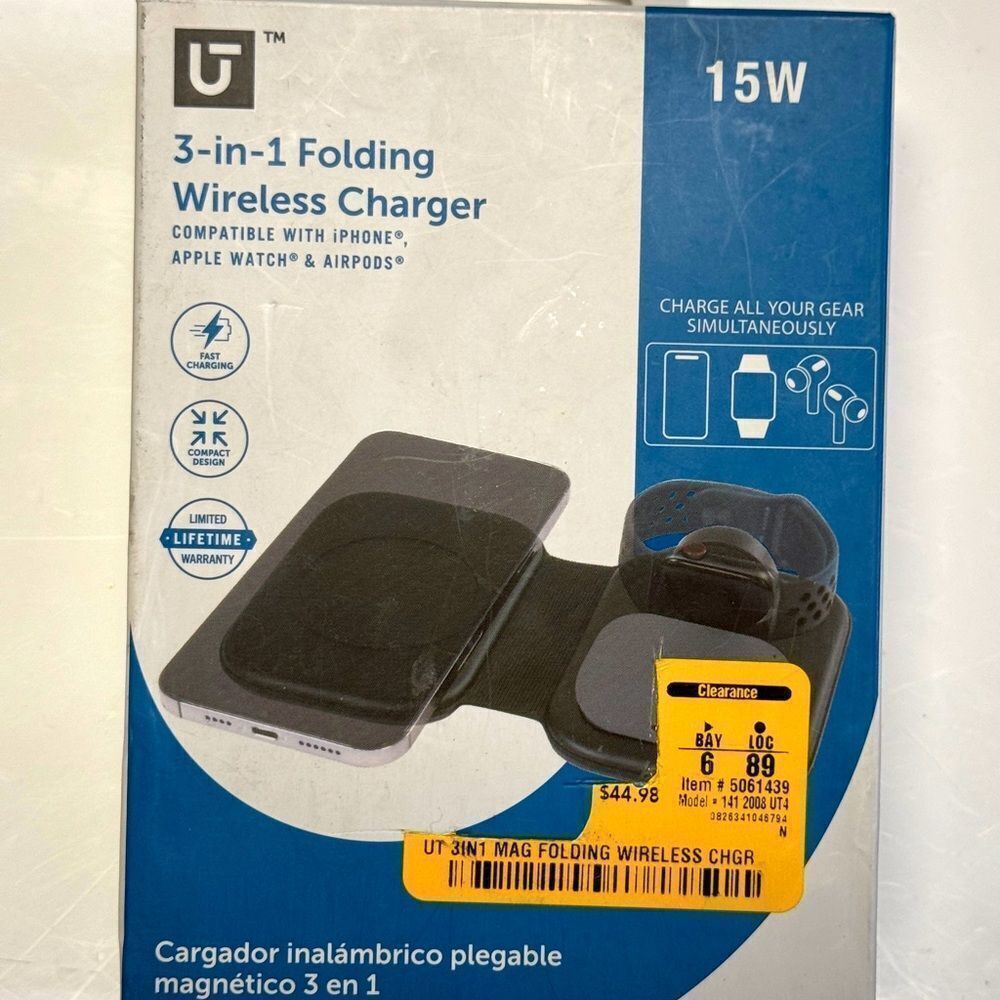 Utilitech Type C Wireless speed charging plus charge phone watch and headphones